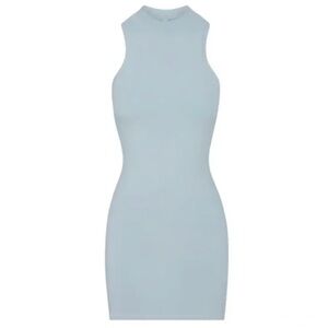 Skins New Vintage Mock Neck Mini Dress size S color denim NWT